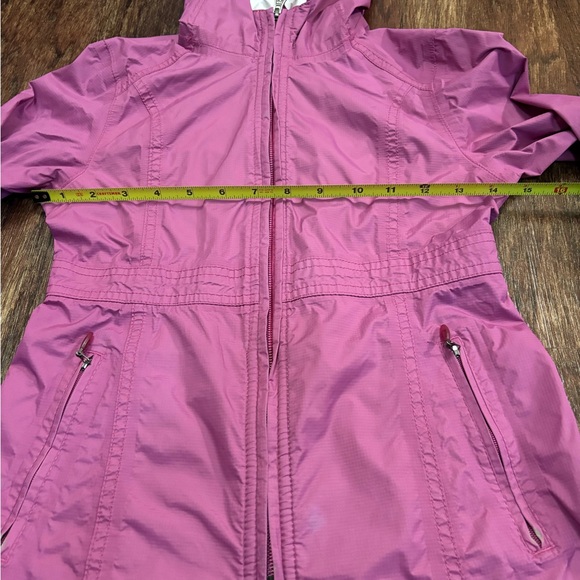 L.L. Bean Kids Trail Model Rain Jacket - Pink/Plum - Size Small 8 - Picture 5 of 6